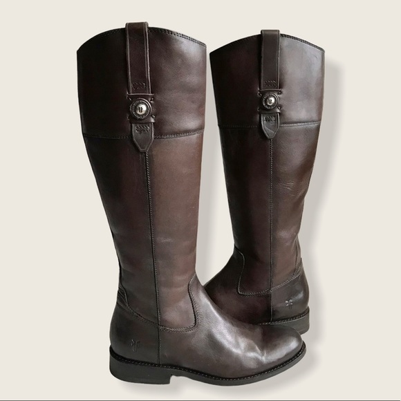 Frye Jayden Button Knee High Leather Riding Boots - Picture 15 of 16